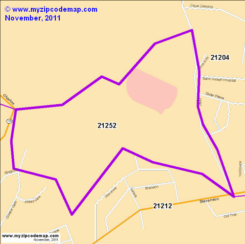 map of 21252