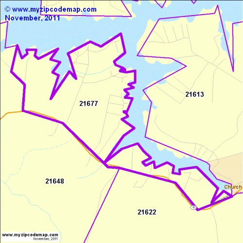 map of 21677