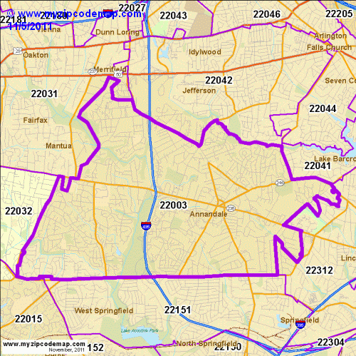 map of 22003