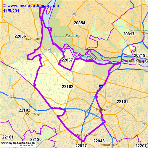 map of 22102