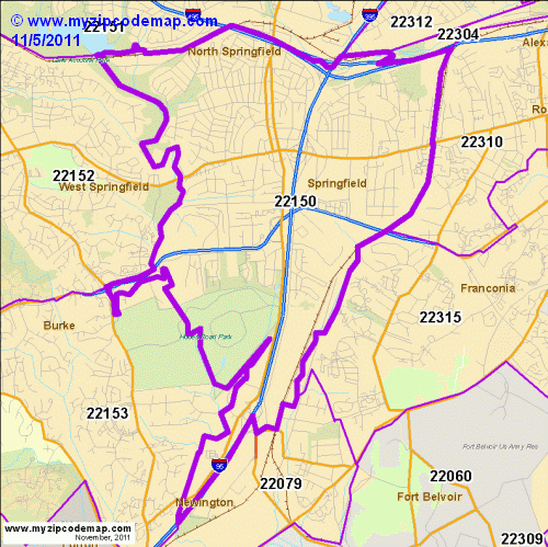 map of 22150