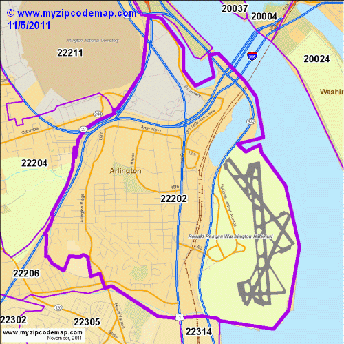 map of 22202