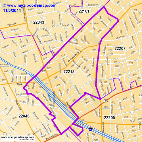 map of 22213