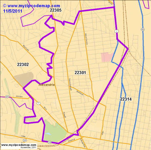 map of 22301