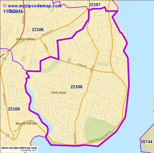 map of 22308