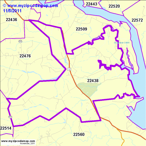 map of 22438