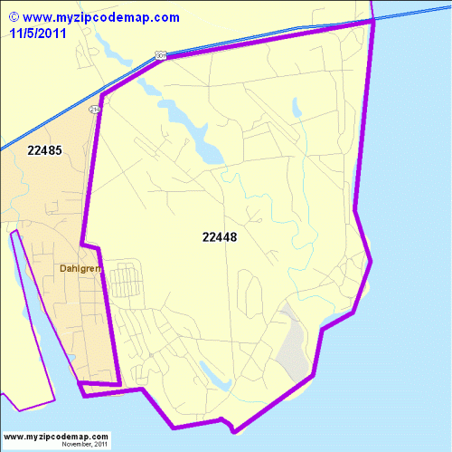 map of 22448