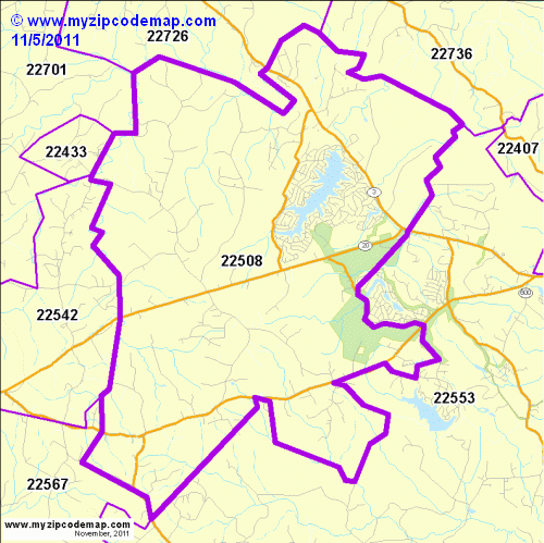 map of 22508