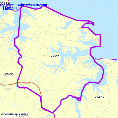 map of 22511