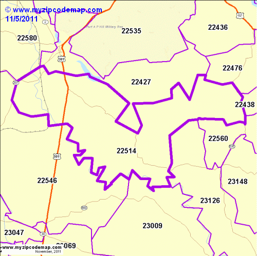 map of 22514