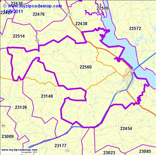 map of 22560