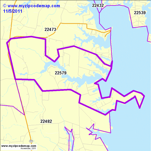 map of 22579