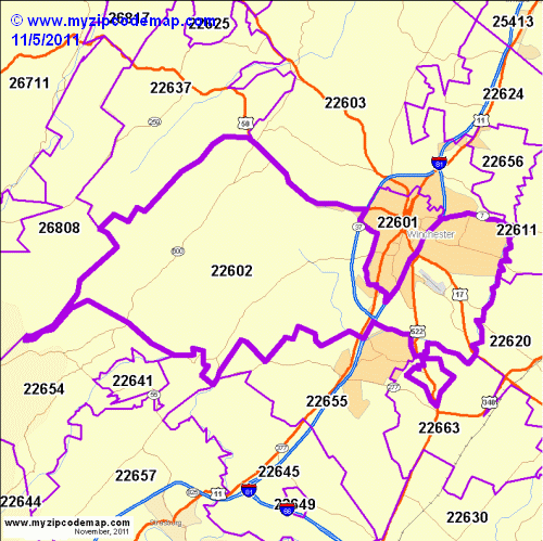 map of 22602