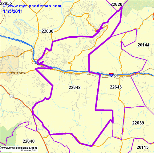map of 22642