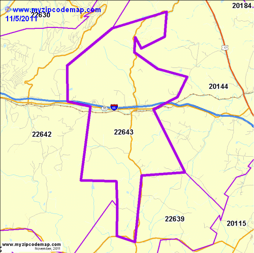 map of 22643