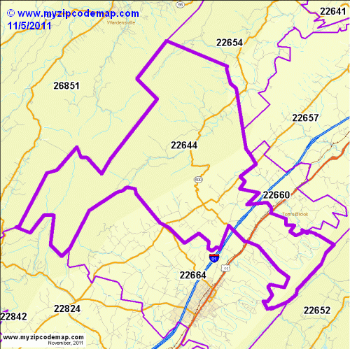 map of 22644