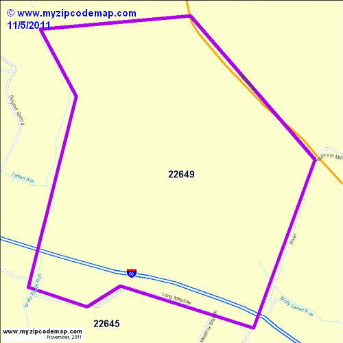 map of 22649