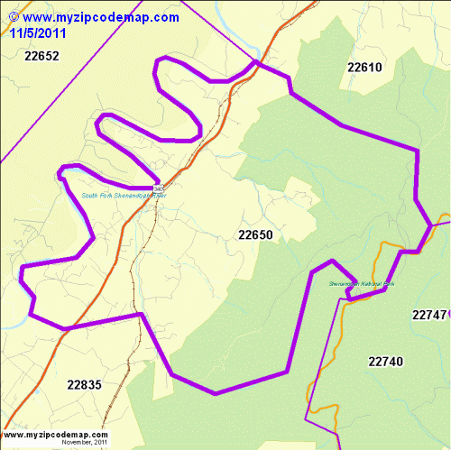 map of 22650
