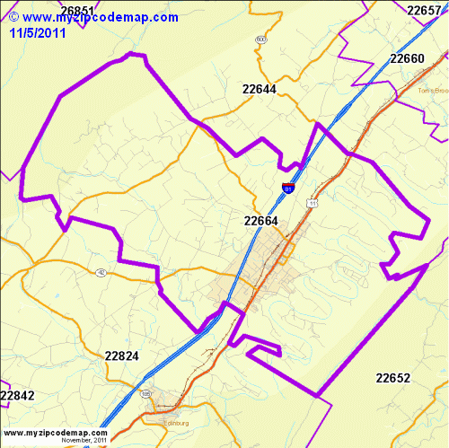 map of 22664