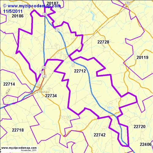 map of 22712