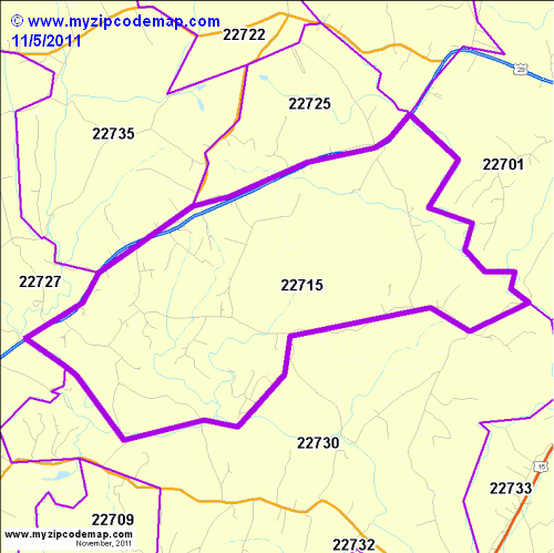 map of 22715