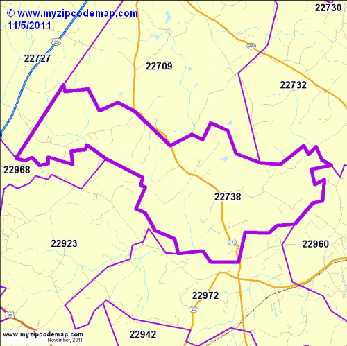 map of 22738