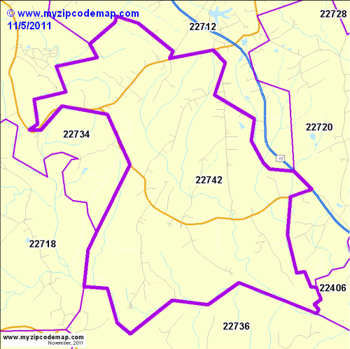 map of 22742