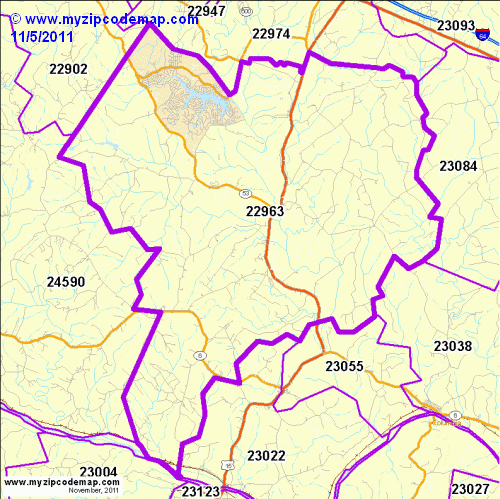 map of 22963