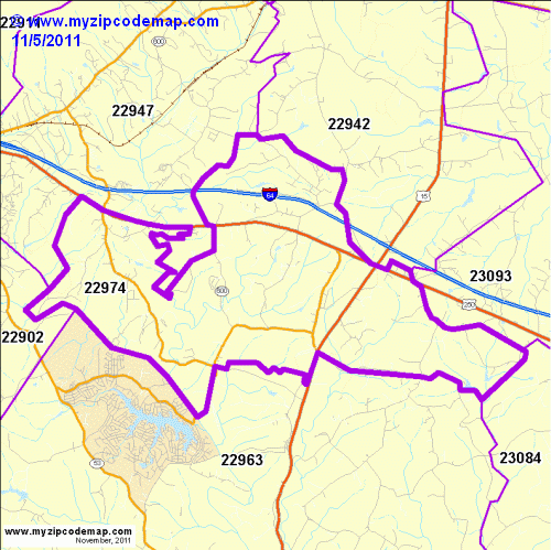map of 22974