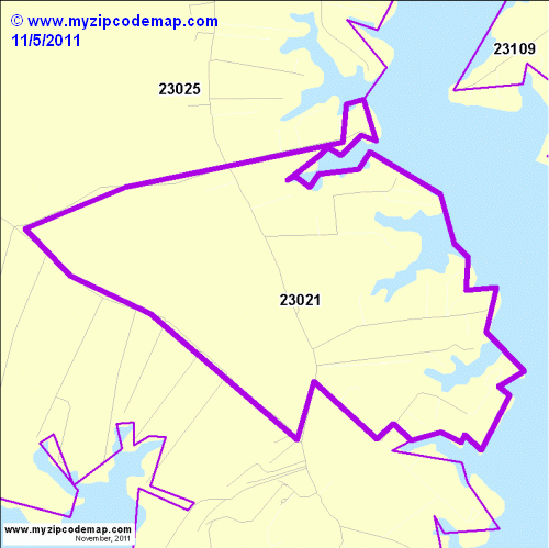 map of 23021