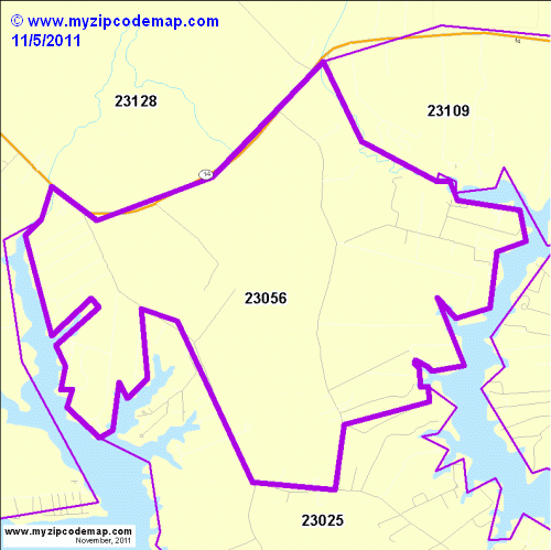 map of 23056