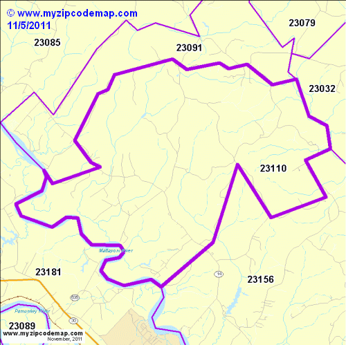 map of 23110