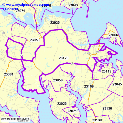 map of 23128