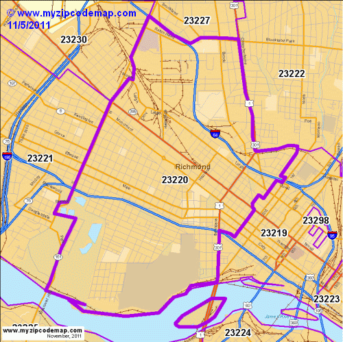 map of 23220
