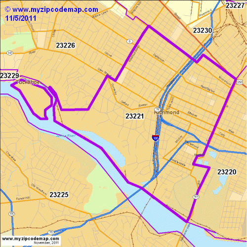 map of 23221