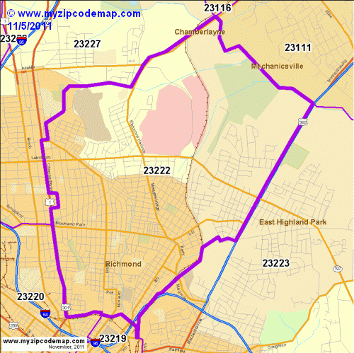 map of 23222