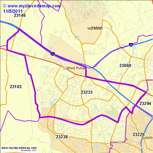 map of 23233