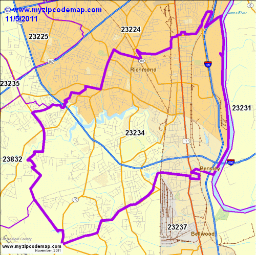 map of 23234