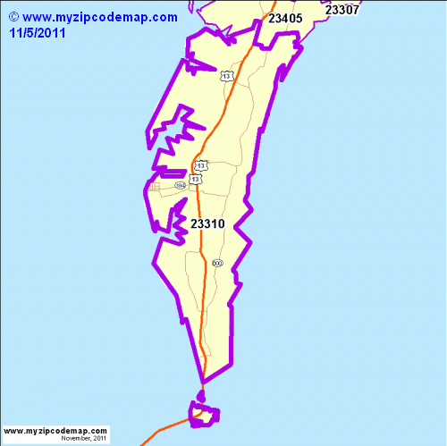 map of 23310