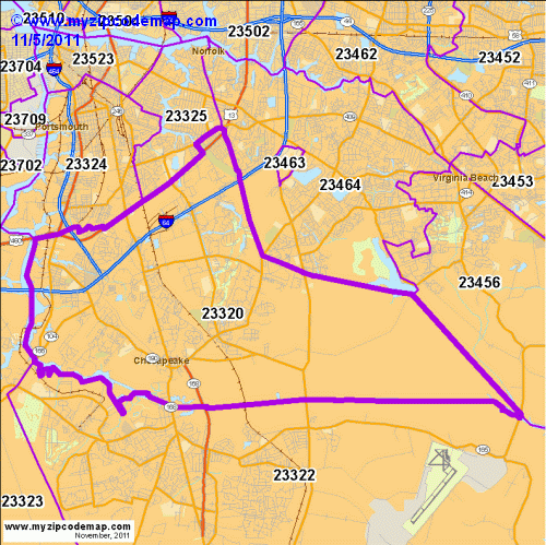 map of 23320
