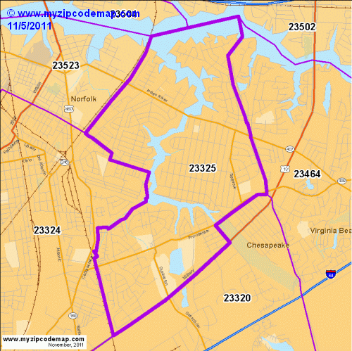 map of 23325