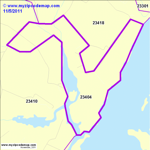 map of 23404