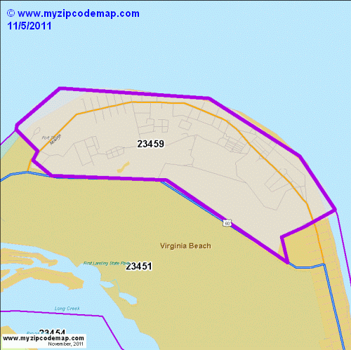 map of 23459
