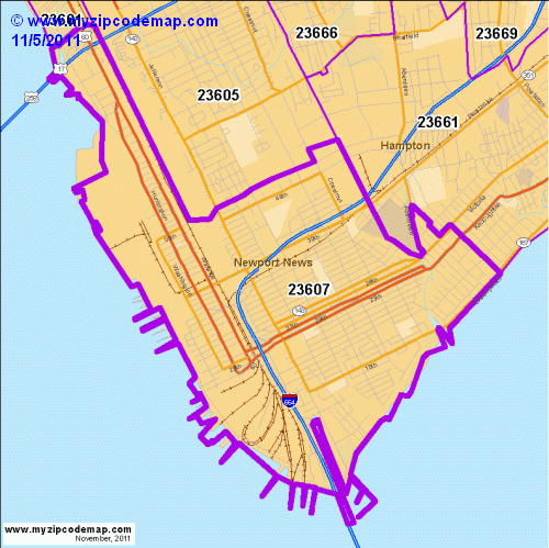 map of 23607