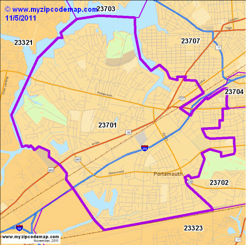 map of 23701