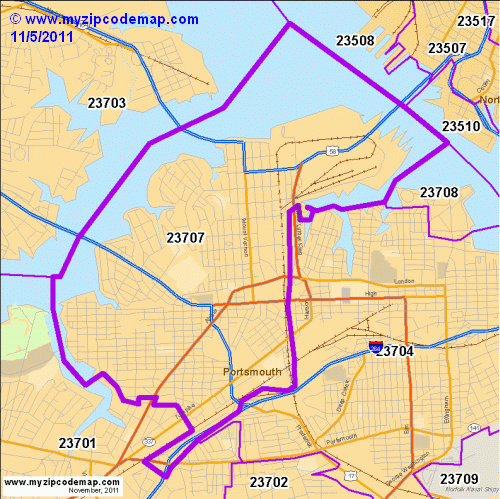 map of 23707