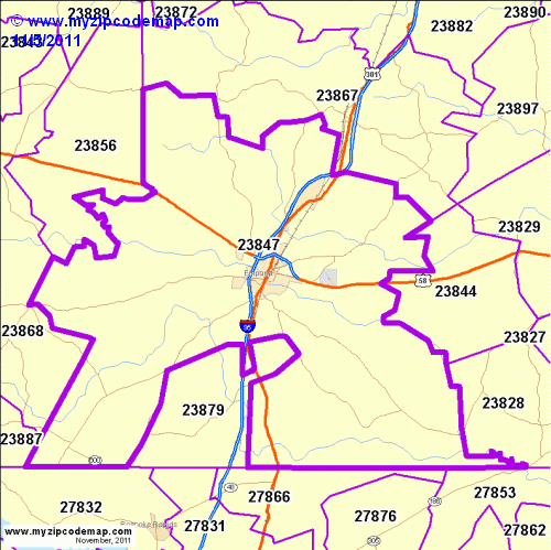 map of 23847