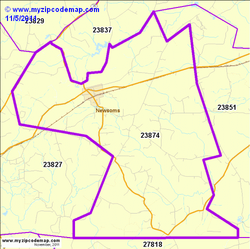 map of 23874