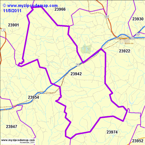 map of 23942