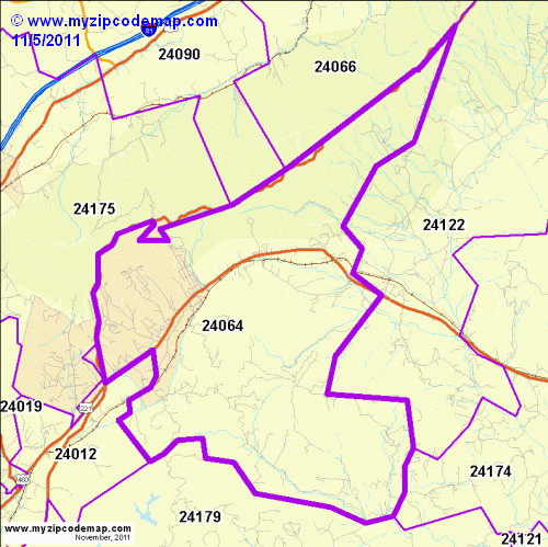 map of 24064